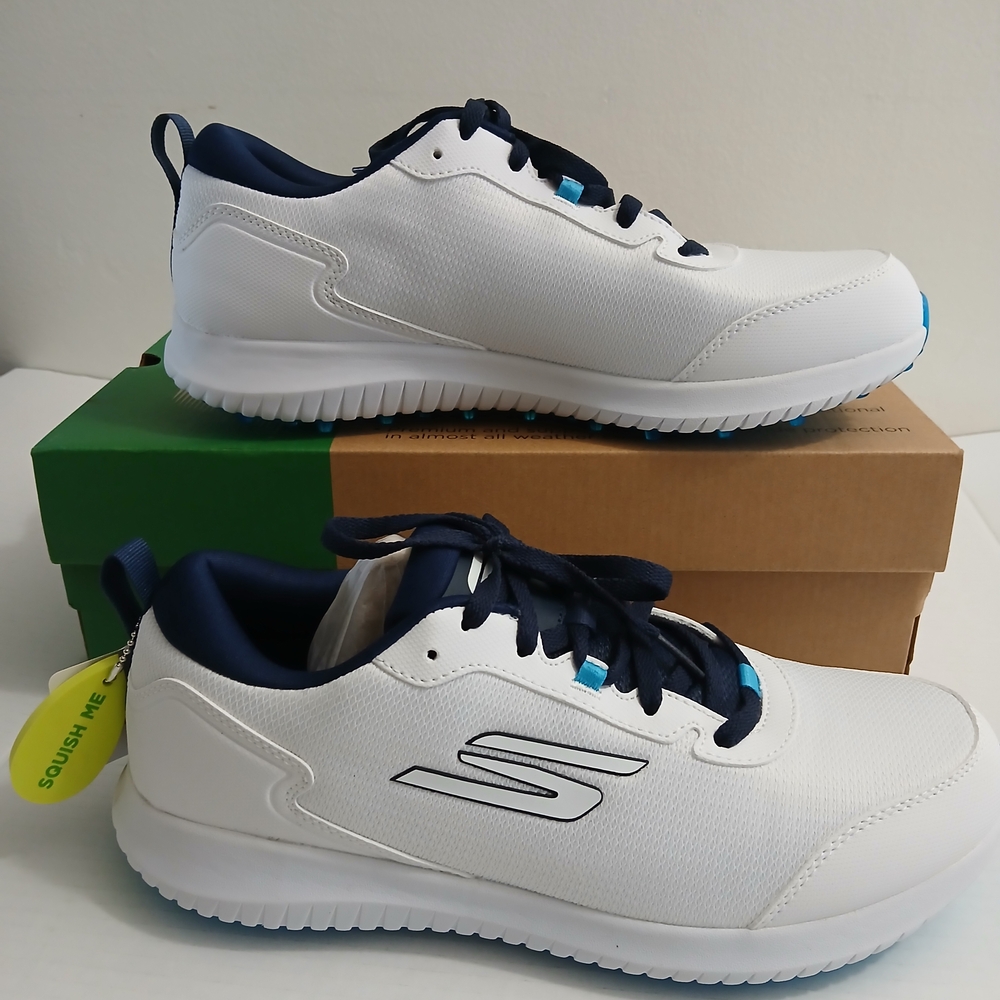 Skechers Men's GoGolf Max Fairway 4 White Color water repellent Golf Shoe SZ 9 - Picture 2 of 11